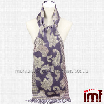 Winter Paisley 100% Cashmere Pashmina Scarf